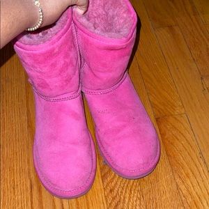 Pink original ugg boots. Size 5